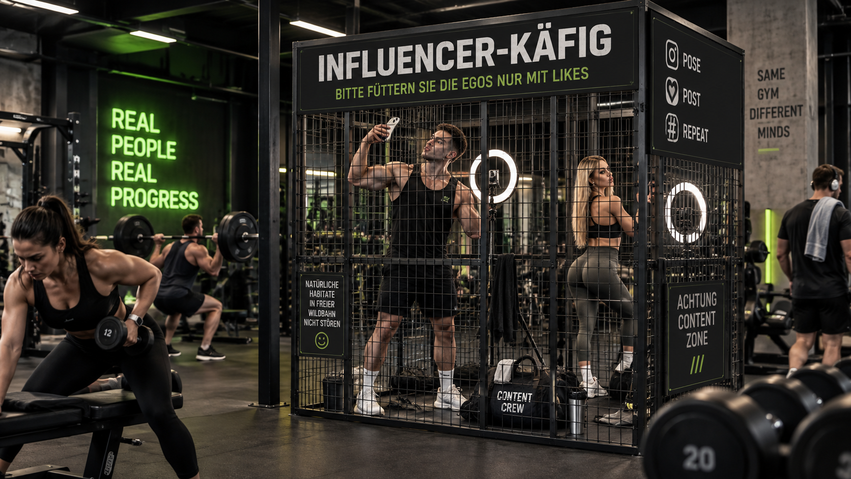 Liebe Gym-Influencer